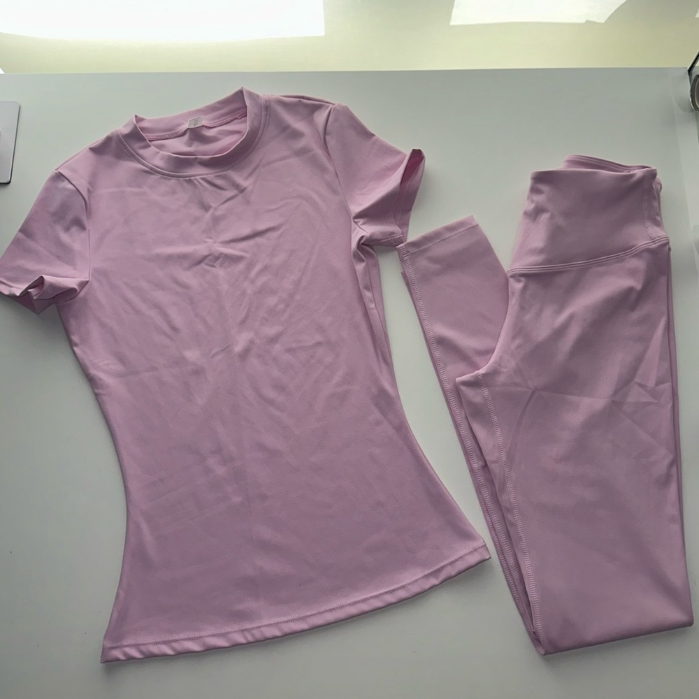 Two Piece Pink Activewear Set